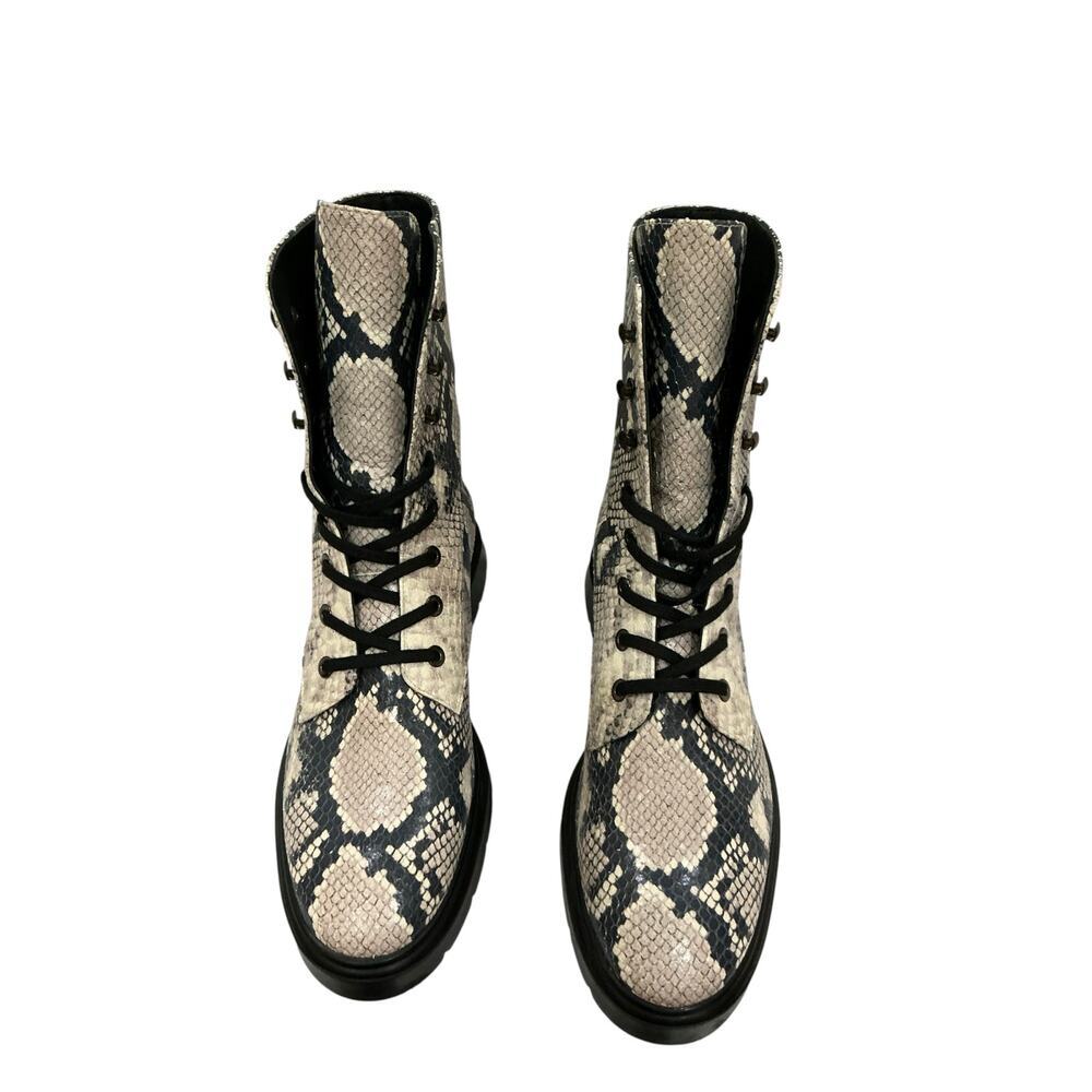 Stuart Weitzman Mckenzee Python Embossed Lace Up … - image 8